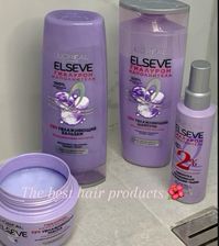 #elseve #hair #loreal #shampoo #conditioner #hairmasks #whisper #whimpering #purple #girls