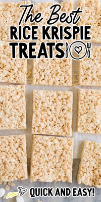 This is the ultimate original recipe for classic Rice Krispie treats featuring buttery marshmallows mixed with crunchy cereal.