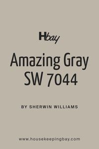 Amazing Gray SW 7044 by Sherwin Williams is a warm, versatile gray that brings a cozy sophistication to any space. Unlike the cooler, sharper grays, Amazing Gray has a welcoming depth that works beautifully in a variety of lighting conditions, making it a go-to choice for decorators looking to add a hint of warmth to their interiors. This color is soft enough to serve as a neutral backdrop, yet has enough presence to make a statement on its own.