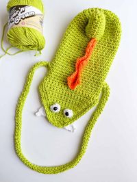 Marvin the Crochet Monster Water Bottle Holder