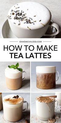 How to make tea lattes