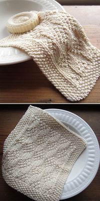 Diamond Dishcloths Free Knitting Patterns