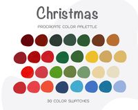 Christmas Procreate Color Palette | Christmas Color swatches | Color Palette | Procreate color | Procreate tools | Procreate art | Instant download Christmas color palette for the Procreate app. You can import swatches file include 30 Color to Procreate app and select color that you want to get stared creating You will receive: - 1 .swatches file containing 30 color in Palette - 1 jpg file How to use: 1. Download swatches file on iPad through web browser 2. Click swathes file on your iPad it will automatically into Procreate  YOU MAY NOT : * Alter or resell them * Claim them as your own Thank you for your interest and enjoy Procreate Color Palette.^^