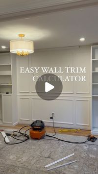 Claudia & Jimmy | creating a casa | DIY on Instagram: "For all the wall trim lovers!! You can do this too..I promise 

#houserenovation #wallmoulding #moulding #homeoffice #diyhome"