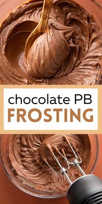 Rich, creamy, and totally delicious, this Chocolate Peanut Butter Frosting is ready to take your cakes, cupcakes, and cookie cakes to the next level! I love that all the ingredients are super simple and typical fridge and pantry staples that are easy to always have on hand. It doesn’t hurt that it tastes amazing too!