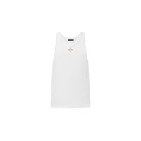 LOUIS VUITTON® - Brooch Detail Tank Top - Milk White