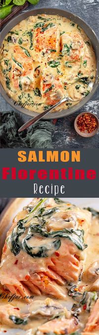 Easy Creamy Salmon Florentine - Chefjar