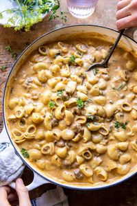 Healthier Homemade One Pot Hamburger Helper. - Half Baked Harvest