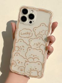 Multicolor  Collar  TPU Cartoon Phone Cases Embellished   Phone/Pad Accessories