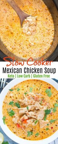 SLOW COOKER MEXICAN CHICKEN SOUP | Recipes Note