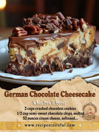 **German Chocolate Cheesecake**... - Tasteful Recipes