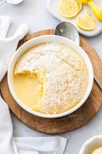 Easy to make and ready in less than an hour, this Self Saucing Lemon Pudding is light and fluffy lemon sponge, with a surprise, thick lemon sauce. With a bright, tangy flavour from real lemons, this pudding recipe is for every lemon lover.