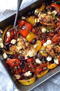 Greek Chicken Traybake | Every Last Bite