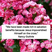 "The reality is that you and I cannot be totally consecrated or wholeheartedly devoted to God on our own. But Jesus has invited us to be joined to Him so that through Him, we who have been unfaithful can be made perfectly and enduringly faithful. 

"While Solomon accumulated riches, Jesus became poor. “For you know the grace of our Lord Jesus Christ, that though He was rich, yet for your sake He became poor, so that you by His poverty might become rich” (2 Cor. 8:9). We have been made rich in salvation benefits because Jesus impoverished Himself on the cross." Nancy Guthrie, 'The Son of David'.

Photo by Pri Pat - www.pixabay.com.