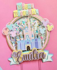 Castle Cake Topper Disney Park Cake Topper Disneyland - Etsy