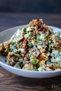 Knuspriger Kartoffelsalat / Smashed Potato Salad