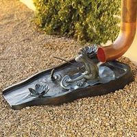 decorative rain gutter downspout splash block - Google Search