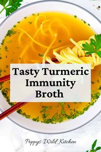 Tasty Turmeric and Garlic Immunity Broth