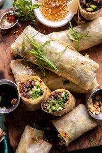 20 Minute Thai Basil Beef Rolls | halfbakedharvest.com