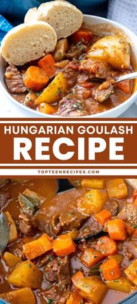 My next-door neighbor is of Hungarian descent and the first time I tried her traditional Hungarian goulash recipe, I was hooked. If you haven’t tried an authentic goulash recipe, you’re in for a treat.