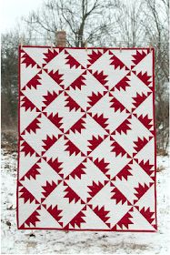 Quilt Inspiration: Free pattern day! Red and white quilts (part two)