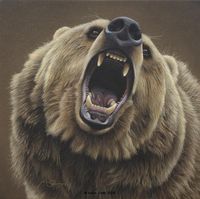 White Wolf: Daniel Smith - Amazing realistic American wildlife artist.