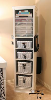 Scrapbooking Organizing Tower - Swivels 360°