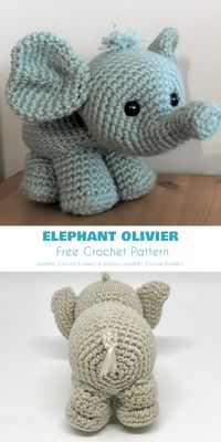 10+ Best Free Elephant Amigurumi Patterns - Your Crochet