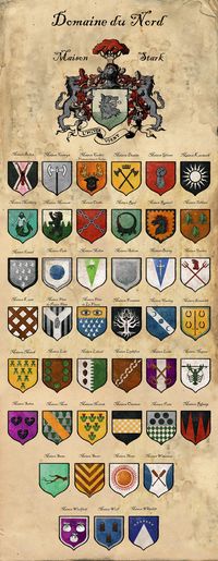 Coats of arms of Westeros - by Popuche