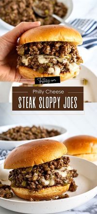 30-Minute Philly Cheese Steak Sloppy Joes via @tastillyb