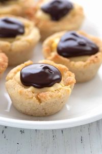 Keto Boston Cream Pie Bites