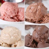 Banana "Ice Cream" 4 Ways #healthy #icecream #dessert #banana