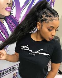 Trendy Weave Ponytail Style