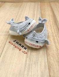 Shark Booties CROCHET PATTERN Shark Crochet Baby Shoes | Etsy