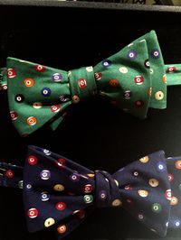 #BowTieFriday rolls around again w/ our Eight Ball #bowties- lazyjackpress.com #tgif #billiards #pool #menswear #fashion #style #preppy #summer #cheers