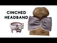 Cinched Headband | Knitted ear warmer | Addi / Sentro machine knit tutorial. - YouTube