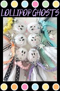 These lollipop ghosts are the perfect little Halloween treat or party favor! Plus they’re super cute and easy to make!