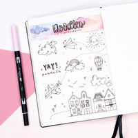 ust some random doodles. It's been a while since I properly doodled. So I thought I give it a go. Hope you guys like it. - - - #bujo