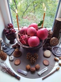 If you're planning on celebrating the Fall Equinox this year, here are Mabon altar ideas as well as seasonal decorations for your home. #mabon #fallequinox #paganaltar #altars #mabonaltar