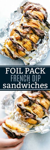 Foil Pack French Dip Sandwiches | Chelsea's Messy Apron