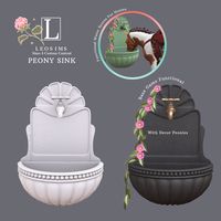 Sims 4 - Sims 4 Custom Content - sims4cc - sims4 - ts4 - s4cc - ts4cc - thesims4 - sims 4 cc - horse - ranch - country - sims 4 horse ranch - design - inspo - game asset - 3d model - sink - peony - farmhouse - flowers