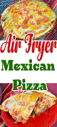 This Mexican pizza recipe is a great recipe to make in an air fryer or traditionally. My recipe was inspired by the taco bell Mexican pizza. #mexicanfoodrecipes #mexican #mexicanfood #recipes #pizza #tacos #tacotuesday