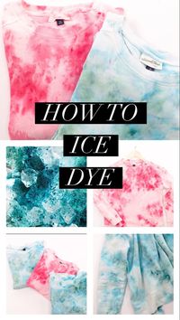 Know how to ice dye your clothes