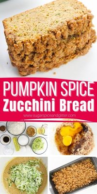 The perfect blend of zucchini bread and coffee cake, with all of the classic warming flavors of pumpkin spice, today's Zucchini Bread with Pumpkin Spice Streusel is a decadent option for brunches, afternoon snacks or a light dessert.