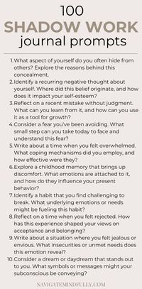 Discover the power of shadow work with these engaging journal prompts. These guided questions will challenge you to face your inner darkness, leading to profound personal growth and improved self-awareness.