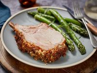 Maple Pork Roast with Blue Cheese Crust Recipe | Food Network