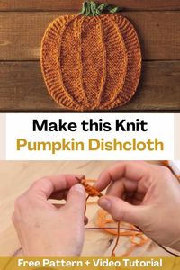 Thanks to this incredible video tutorial you can learn to knit this cute pumpkin dishcloth. The creator of this video will teach you step by step how to knit this kitchen cloth. It also shows how to work the settings, increases and decreases that give the dishcloth its unique pumpkin look.Super easy and quick to make, this adorable pumpkin is sure to get your kitchen ready for fall!