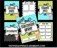 Substitute Binder Freebie