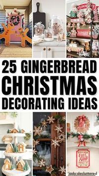 Looking for the perfect gingerbread Christmas decor ideas? With dozens of options to choose from, there’s something for every taste and style. - Lady Decluttered | Gingerbread Decor Ideas