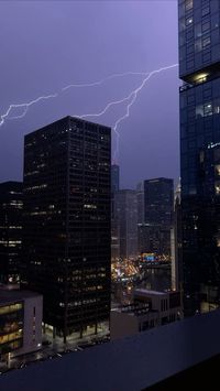 #thunderstorm #chicago #city #cityview #lightning